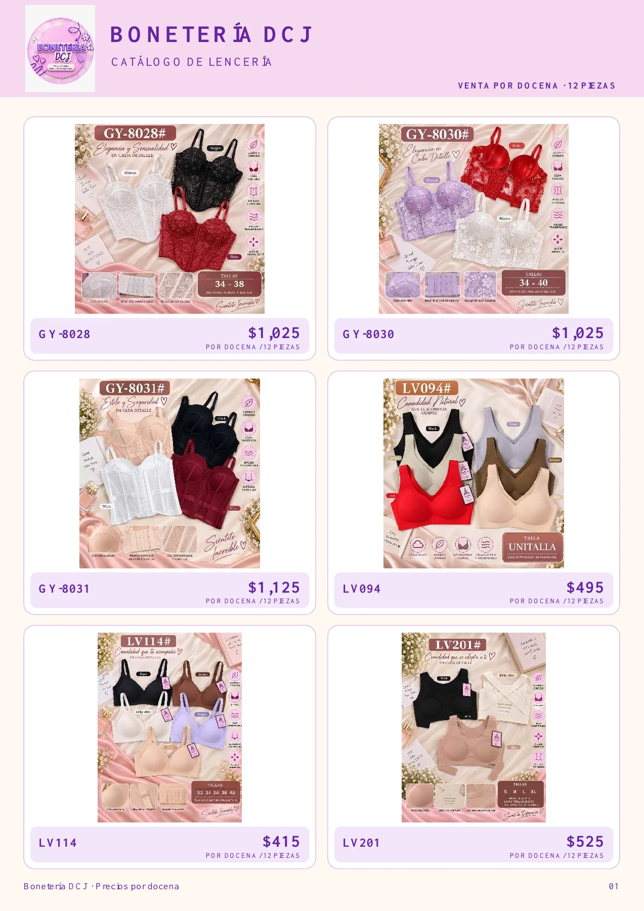 Lencería por docena · 61 modelos, página 2